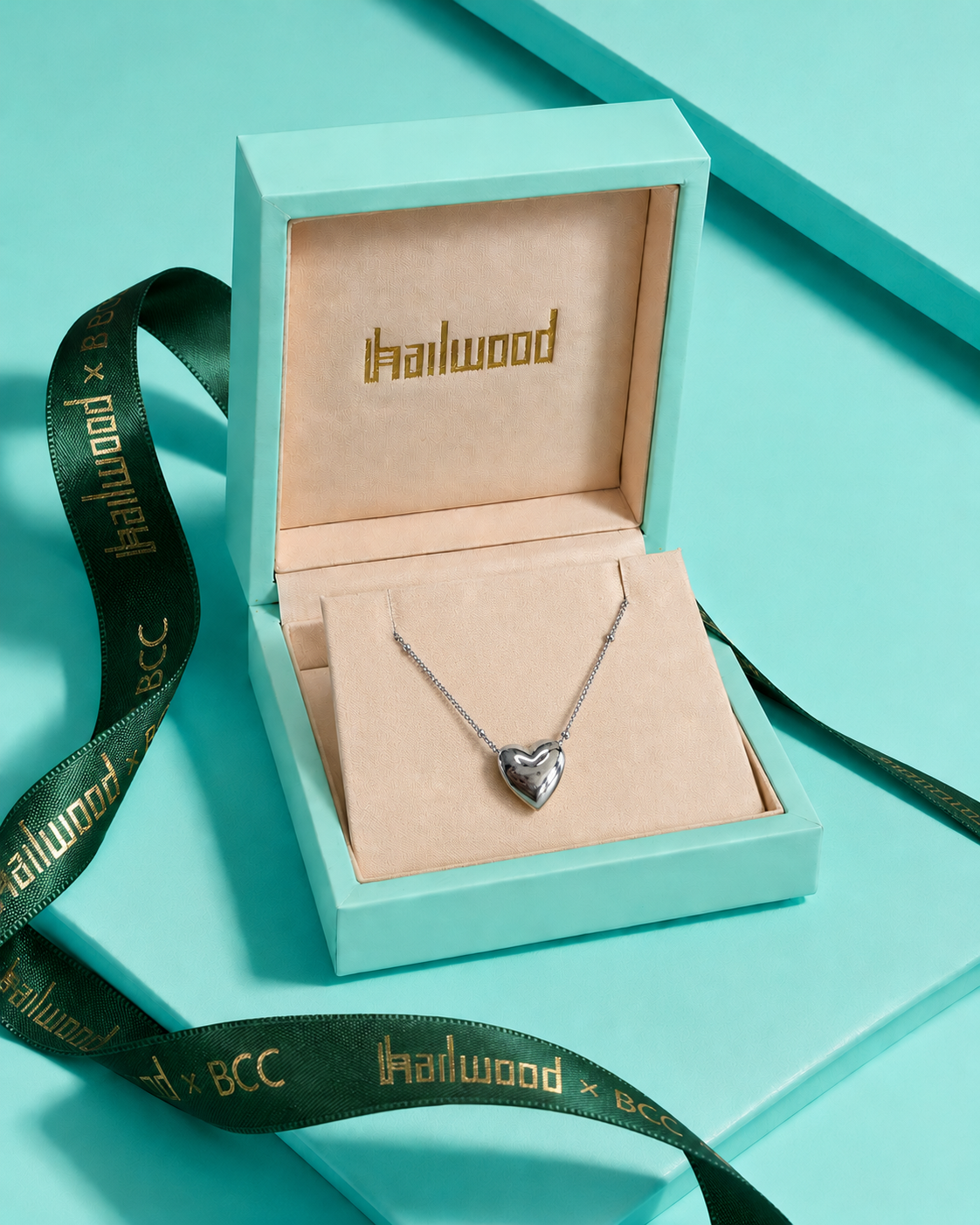 Heart Pendant Necklace Silver