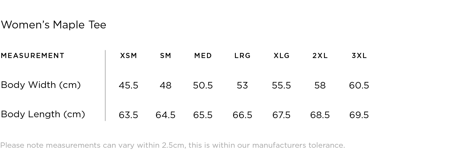 Kathryn Wilson Women’s Maple Tee