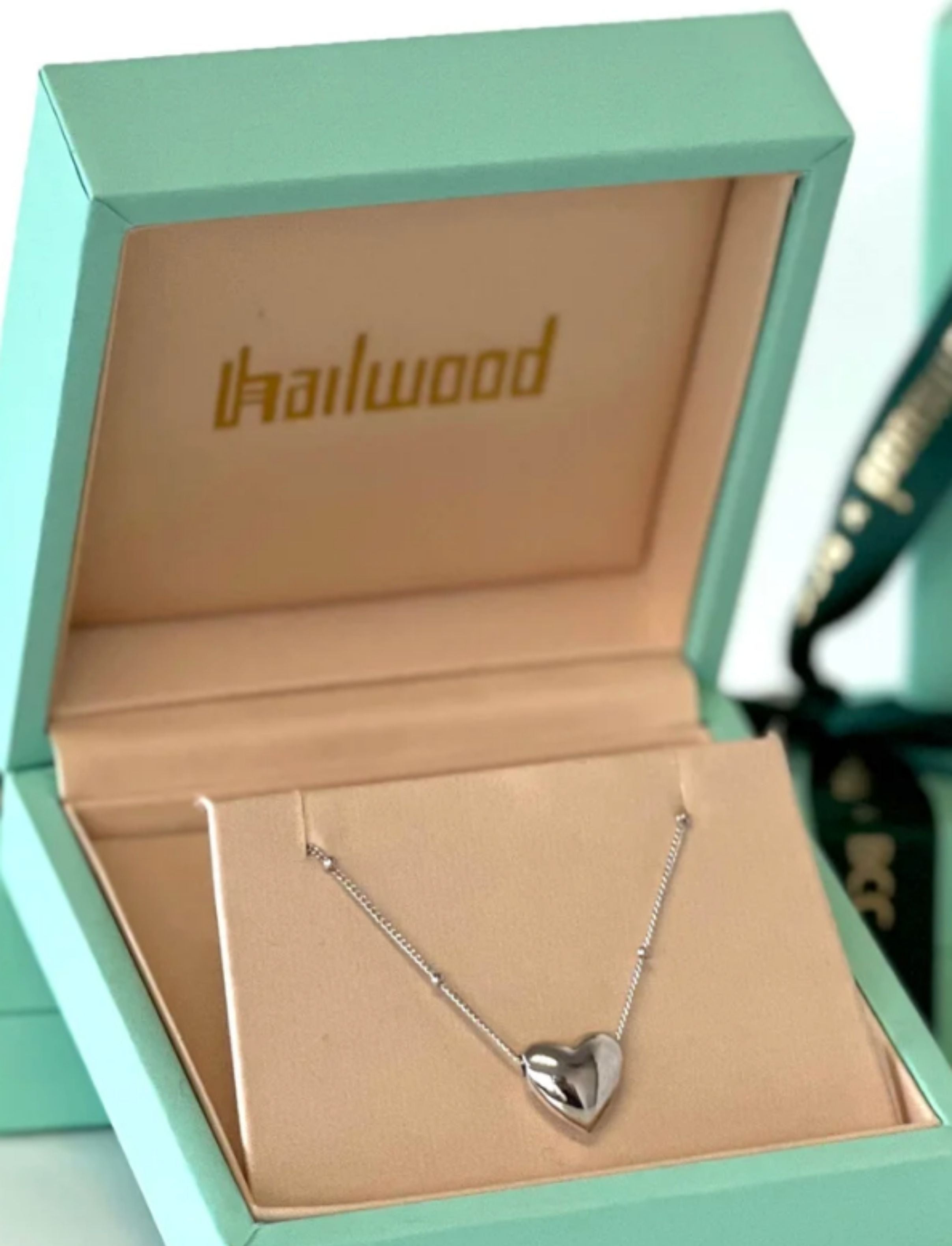 Heart Pendant Necklace Silver